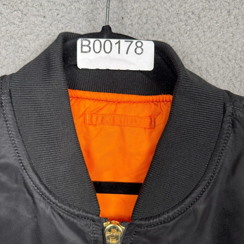 Rogue Coat Mens XXL Black‎ Alpha MA-1 Flight Jacket Bomber Military Tactical